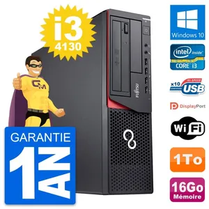 PC Fujitsu Esprimo E920 DT Intel i3-4130 RAM 16Go Disque 1To Windows 10 Wifi pas cher
