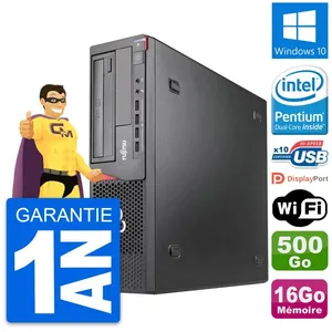 PC Fujitsu Esprimo E920 DT Intel G3220 RAM 16Go Disque 500Go Windows 10 Wifi pas cher