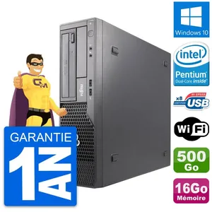 PC Fujitsu Esprimo E500 DT Intel G630 RAM 16Go Disque Dur 500Go Window... pas cher