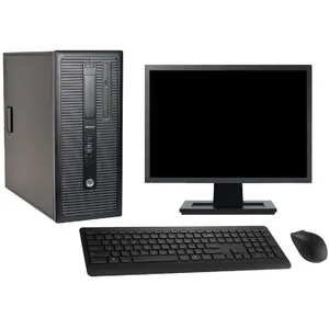 PC Tour HP EliteDesk 800 G1 Ecran 27" i5-4570 RAM 8Go SSD 240Go Window... pas cher