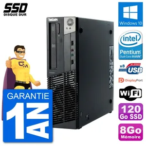 PC Lenovo ThinkCentre M92p SFF Intel G630 RAM 8Go SSD 120Go Windows 10... pas cher