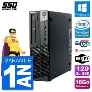 PC Lenovo ThinkCentre M92p SFF Intel G630 RAM 16Go SSD 120Go Windows 1... pas cher