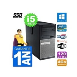 Dell Pc tour 7020 intel core i5-4570 ram 4go ssd 120go windows 10 wifi pas cher