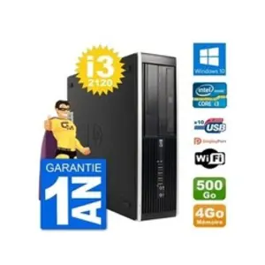HP Pc compaq 6200 pro sff intel i3-2120 ram 4go disque dur 500go windows ... pas cher