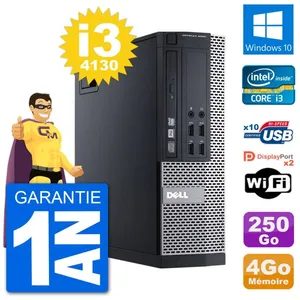 PC Dell 9020 SFF Intel Core i3-4130 RAM 4Go Disque Dur 250Go Windows 1... pas cher