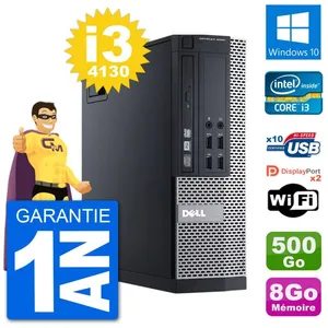 PC Dell 9020 SFF Intel Core i3-4130 RAM 8Go Disque Dur 500Go Windows 1... pas cher