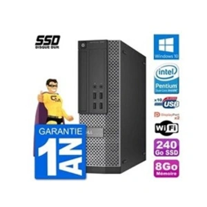 Dell Pc optiplex 7020 sff intel g3220 ram 8go ssd 240go windows 10 wifi pas cher