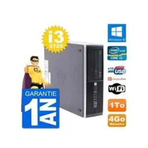 HP Pc compaq pro 6300 sff intel i3-2120 ram 4go disque dur 1to windows 10... pas cher
