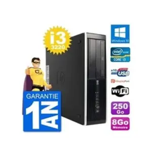 HP Pc compaq pro 6300 sff intel i3-3220 ram 8go disque dur 250go windows 10 wifi pas cher