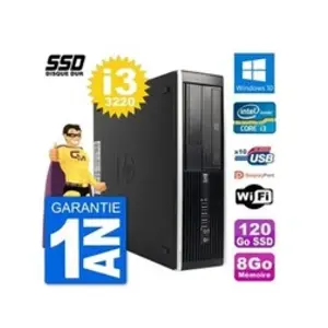 HP Pc compaq pro 6300 sff intel i3-3220 ram 8go ssd 120go windows 10 wifi pas cher