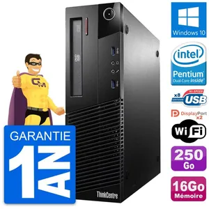 PC Lenovo ThinkCentre M93p SFF Intel G3220 RAM 16Go Disque 250Go Windo... pas cher