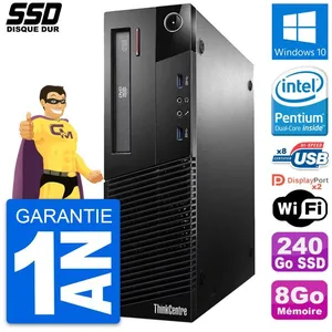 PC Lenovo ThinkCentre M93p SFF Intel G3220 RAM 8Go SSD 240Go Windows 1... pas cher