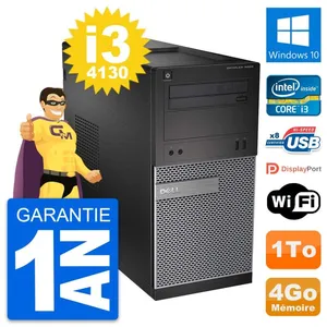 PC Tour Dell OptiPlex 3020 Intel Core i3-4130 RAM 4Go Disque 1To Windo... pas cher