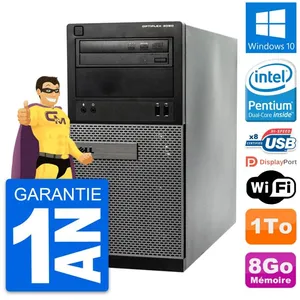 PC Tour Dell OptiPlex 3020 Intel G3220 RAM 8Go Disque Dur 1To Windows ... pas cher