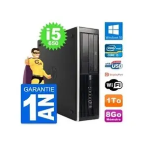 HP Pc 8100 elite sff intel core i5-650 ram 8go disque dur 1to windows 10 wifi pas cher