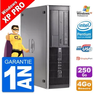 PC HP Compaq 6200 Pro SFF Intel G630 RAM 4Go Disque Dur 250Go Windows ... pas cher