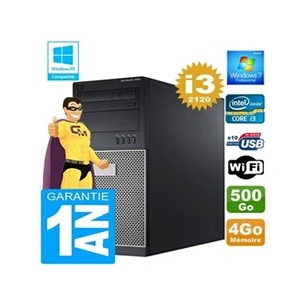 Comparateur de prix : Dell Pc tour 7010 core i3-2120 ram 4go disque 500 go wifi w7