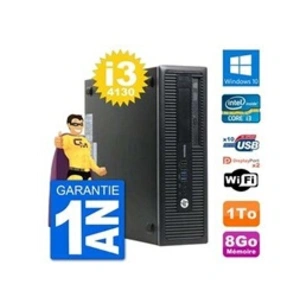 HP Pc elitedesk 800 g1 core i3-4130 ram 8go disque dur 1to windows 10 wifi pas cher