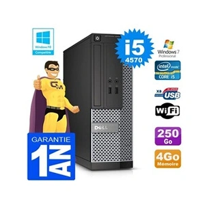 Comparateur de prix : Dell Pc 3020 sff core i5-4570 ram 4go disque 250 go graveur dvd wifi w7