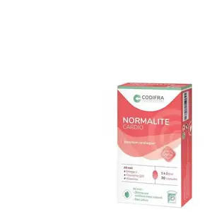 Comparateur de prix : Codifra Normalite Cardio Fonction cardiaque 30 capsules
