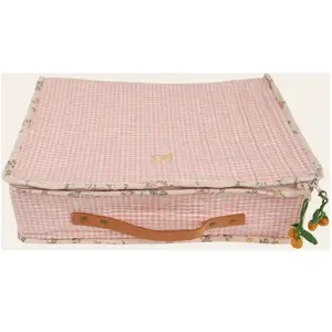 Emile et Ida - Grande valise de rangement Vichy Rose taille uniqueVendu parsmallable