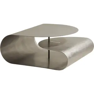 Maison Sarah Lavoine - Table basse Gégé - Argent - Acier inoxydable br...Vendu parmade-in-design