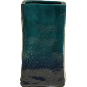 Maison Sarah Lavoine - Vase Nomad - Bleu - Faïence émaillée - Designer... pas cher