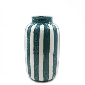 Maison Sarah Lavoine - Vase Palmaria - Bleu - Céramique émaillée - Des... pas cher