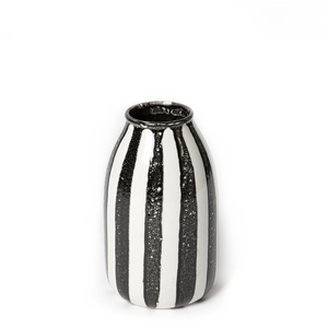 Maison Sarah Lavoine - Vase Palmaria - Noir - Céramique émaillée - Des...