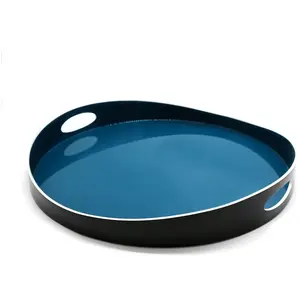 Maison Sarah Lavoine - Plateau Table - Bleu - Bambou laqué - Designer ...Vendu parmade-in-design