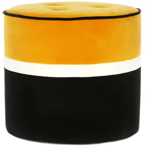 Maison Sarah Lavoine - Pouf Léo - Jaune - Velours - Designer Sarah Lav...Vendu parmade-in-design