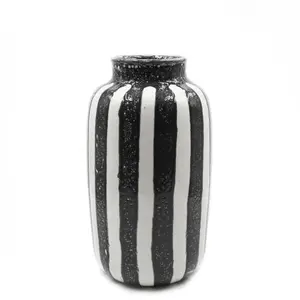 Maison Sarah Lavoine - Vase Palmaria - Noir - Céramique émaillée - Des... pas cher