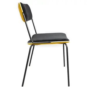 Maison Sarah Lavoine - Chaise rembourrée Double-jeu - Noir - Velours -... pas cher