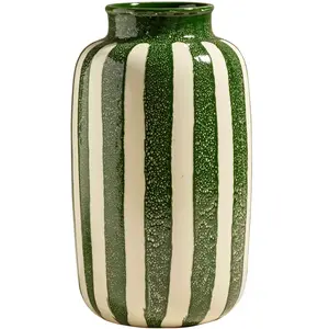 Maison Sarah Lavoine - Vase Riviera - Vert - Céramique émaillée - Desi... pas cher