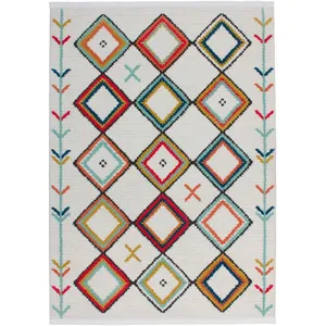 ReCollection Tapis tissé Polypropylène Multicolore pas cher
