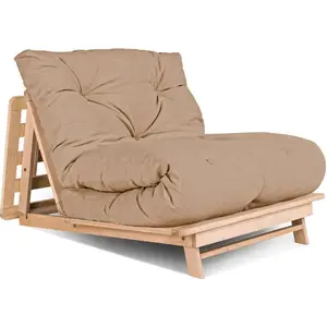 Woodman Canapé lit Bois Bois clair H. assise 45 cm pas cher
