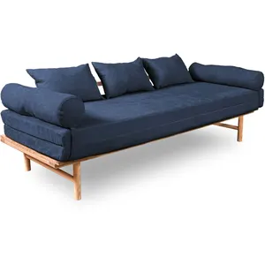 Woodman Canapé lit Bois Bois clair H. assise 46 cm pas cher