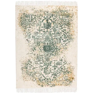Padiro Tapis vintage Viscose Vert pas cher