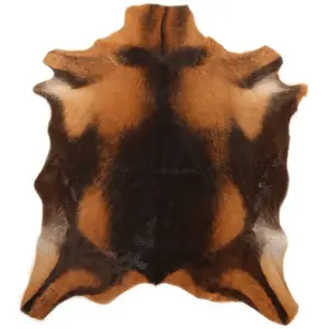 Esbeco Tapis peau naturelle Cuir Marron pas cher