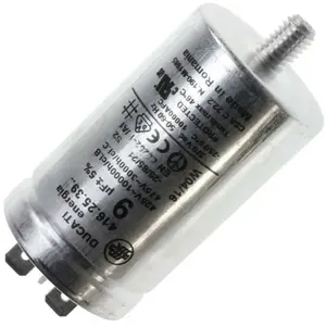 Condensateur 9UF d'origine Sèche-linge C00279463, 00416450 INDESIT