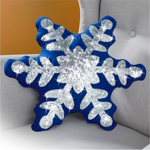 TempsL Coussin forme de flocon pas cher