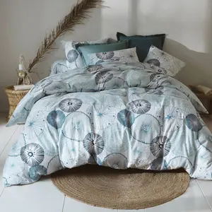 becquet Housse de couette en coton SEA SHELLS fond marins bleu pas cher