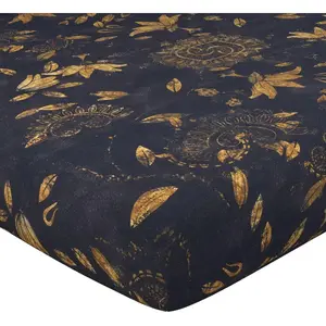 Becquet Drap housse coton multicolore fleuri JARDIN EXTRA pas cher