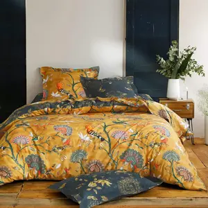 Becquet Housse de couette double face coton imprimé multicolore JARDIN EXTRA