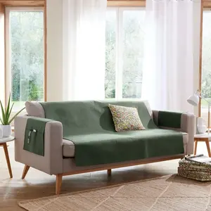 Becquet Protège canapé ECOGREEN 110x140 vert pas cher