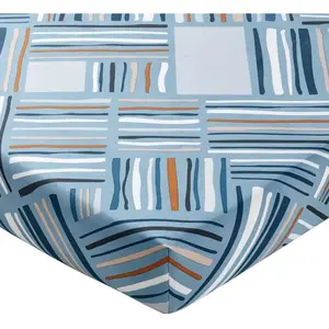 Becquet Drap housse LIVIO - Bleu grisé pas cher