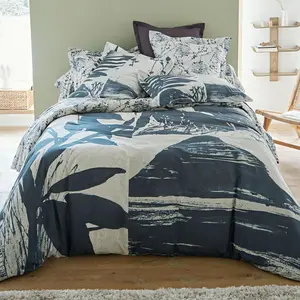Becquet Housse de couette CREPUSCULE gris anthracite pas cher