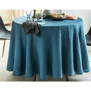Becquet Nappe Ronde FONTANA Nappe 235 cm - Bleu orage