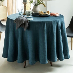 Becquet Lot de 3 serviettes de table 45x45 bleu orage en polyester pas cher
