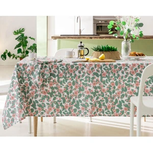 Becquet Lot 2 nappes coton MAUD - blanc,vert pas cher